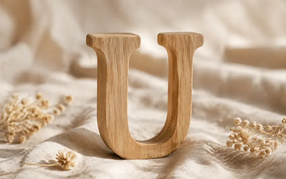 La lettre U, initiale du prénom Ulysse